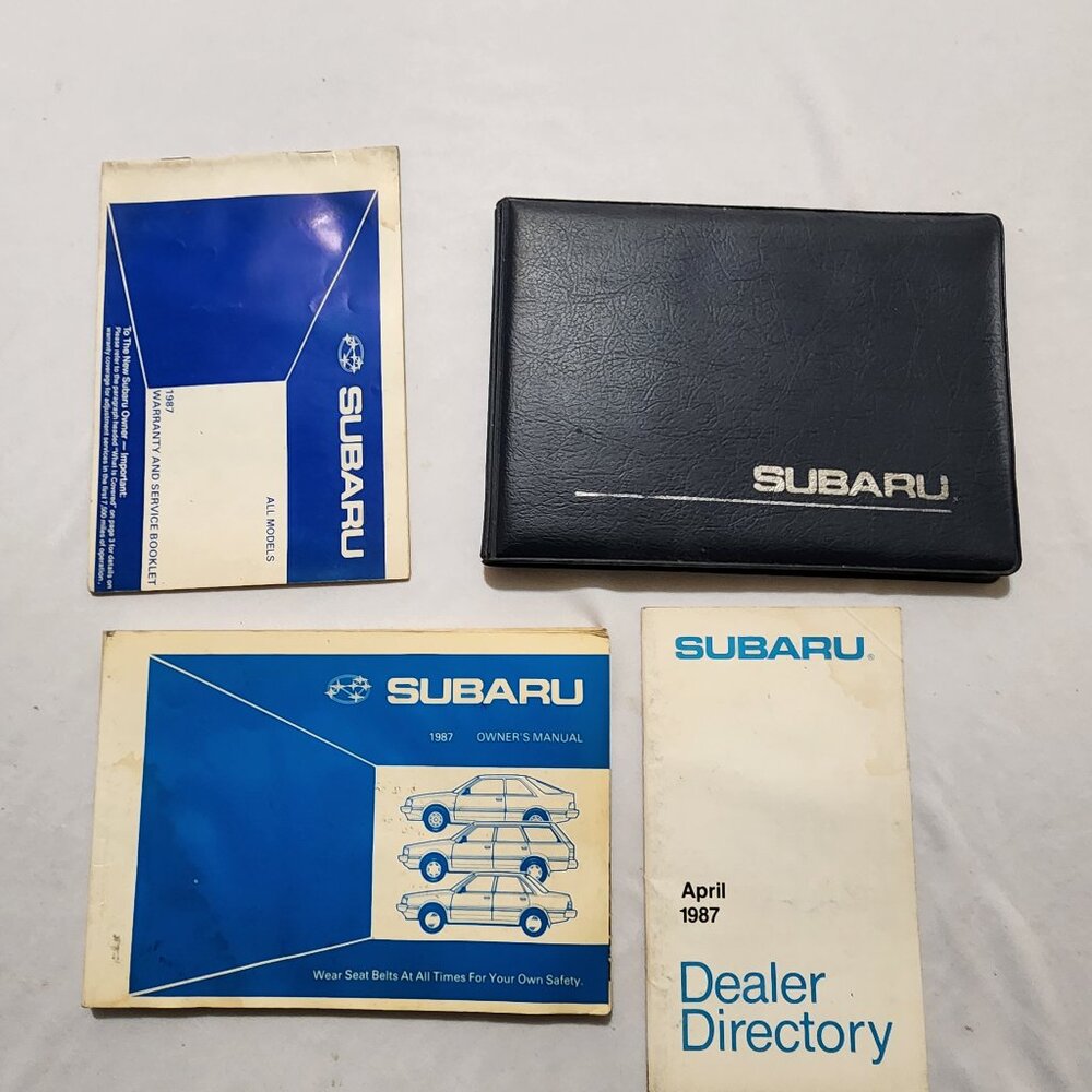 Subaru 1987 Owner's Manual‎
